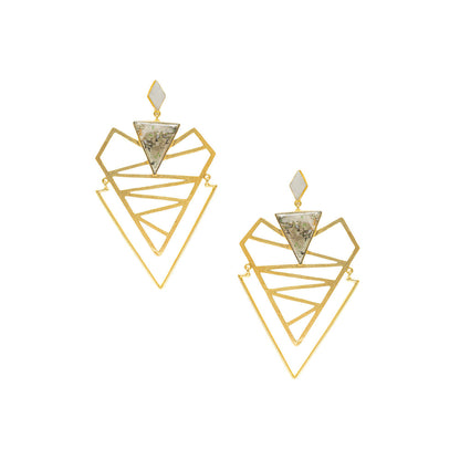VARNIKA ARORA Quseer Grey Earrings