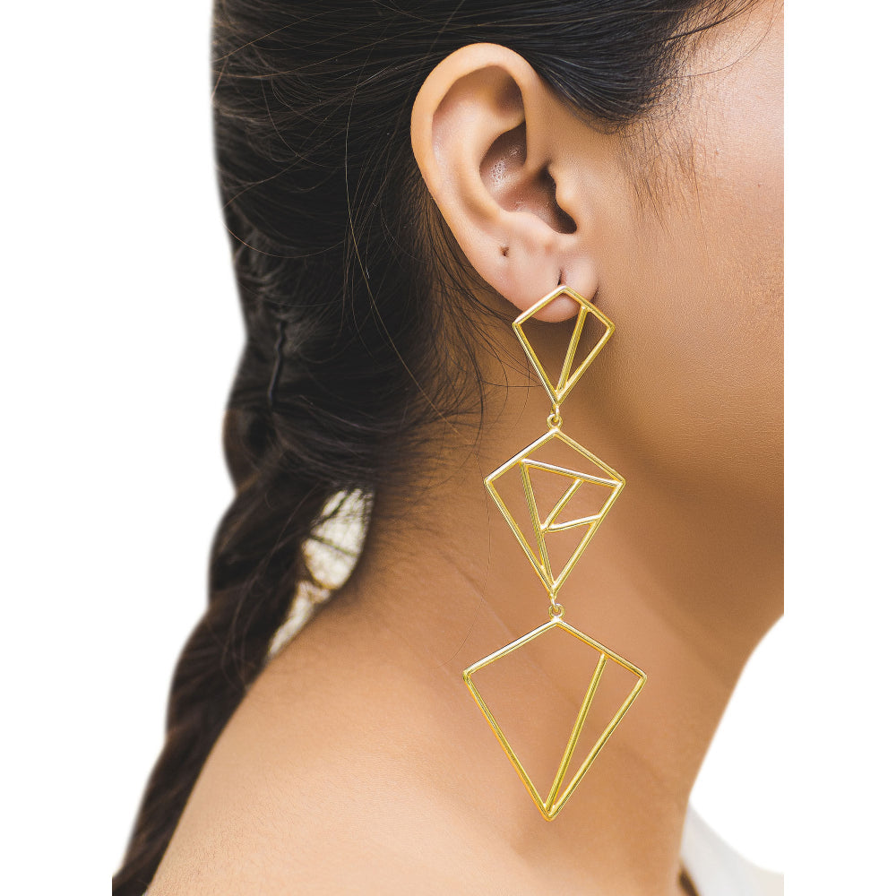 VARNIKA ARORA Giza Golden Earrings