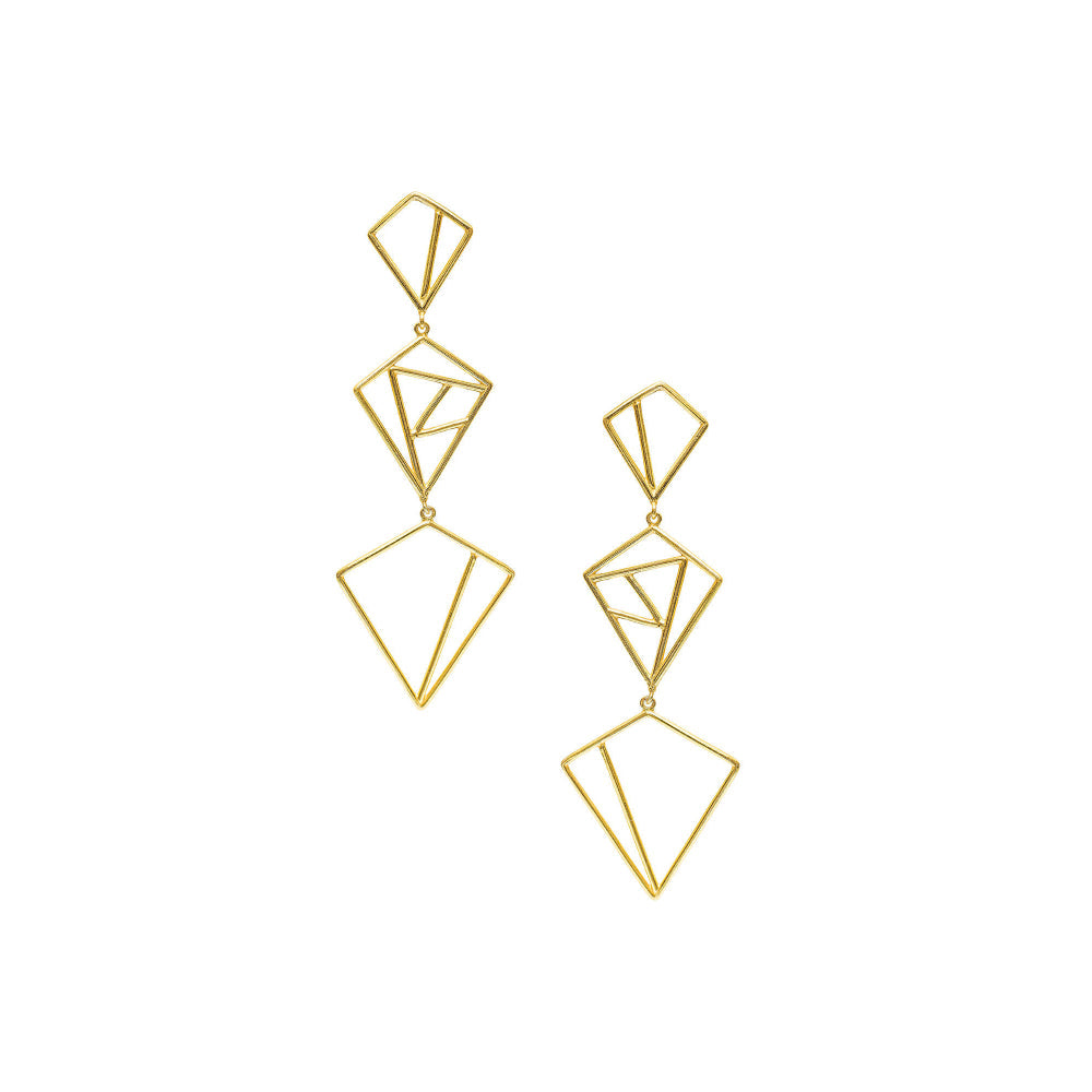 VARNIKA ARORA Giza Golden Earrings