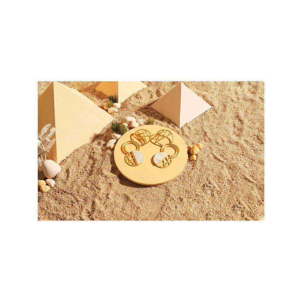 VARNIKA ARORA Suez White Earrings