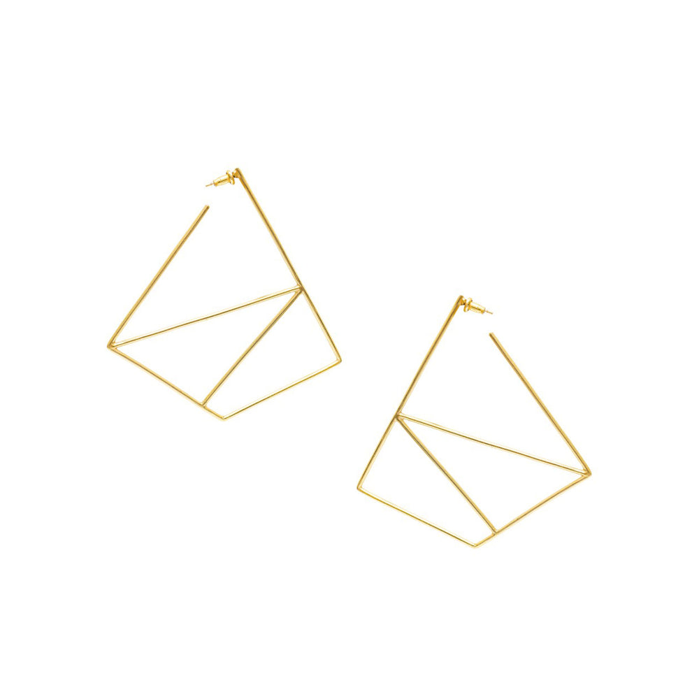 VARNIKA ARORA Hiera Golden Earrings