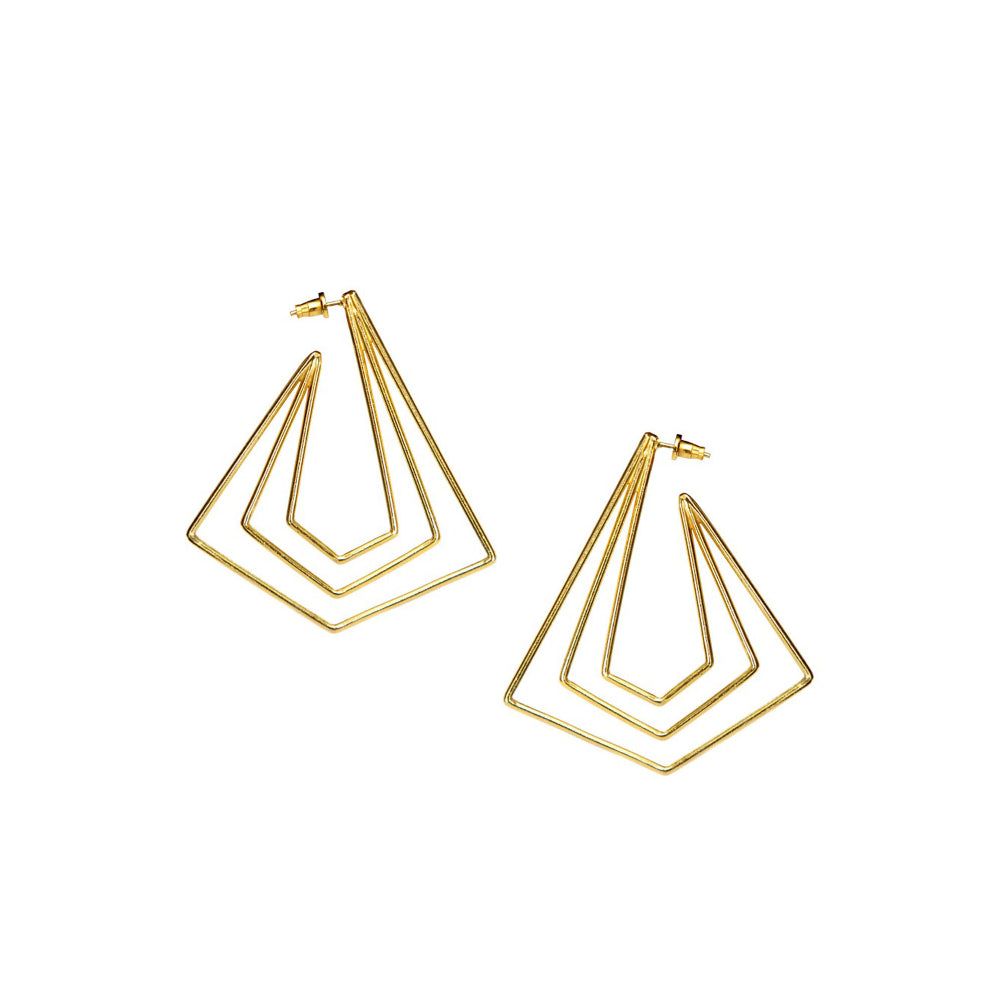 VARNIKA ARORA Fayoum Golden Earrings