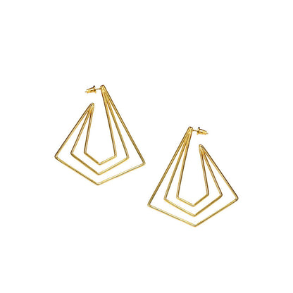 VARNIKA ARORA Fayoum Golden Earrings
