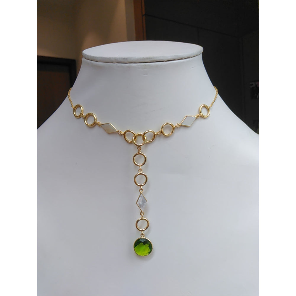 VARNIKA ARORA Faiyum Green Neck Piece
