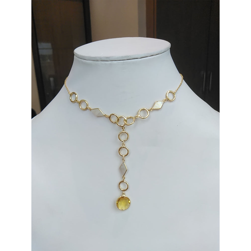 VARNIKA ARORA Faiyum Yellow Neck Piece