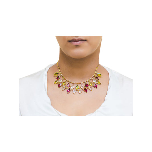 VARNIKA ARORA Rosetta Multi-Color Neck Piece