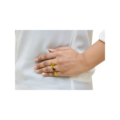 VARNIKA ARORA Philae Multi-Color Ring