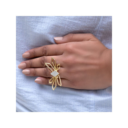 VARNIKA ARORA Shubra White Ring