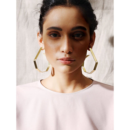 VARNIKA ARORA Aureate Golden Hoops