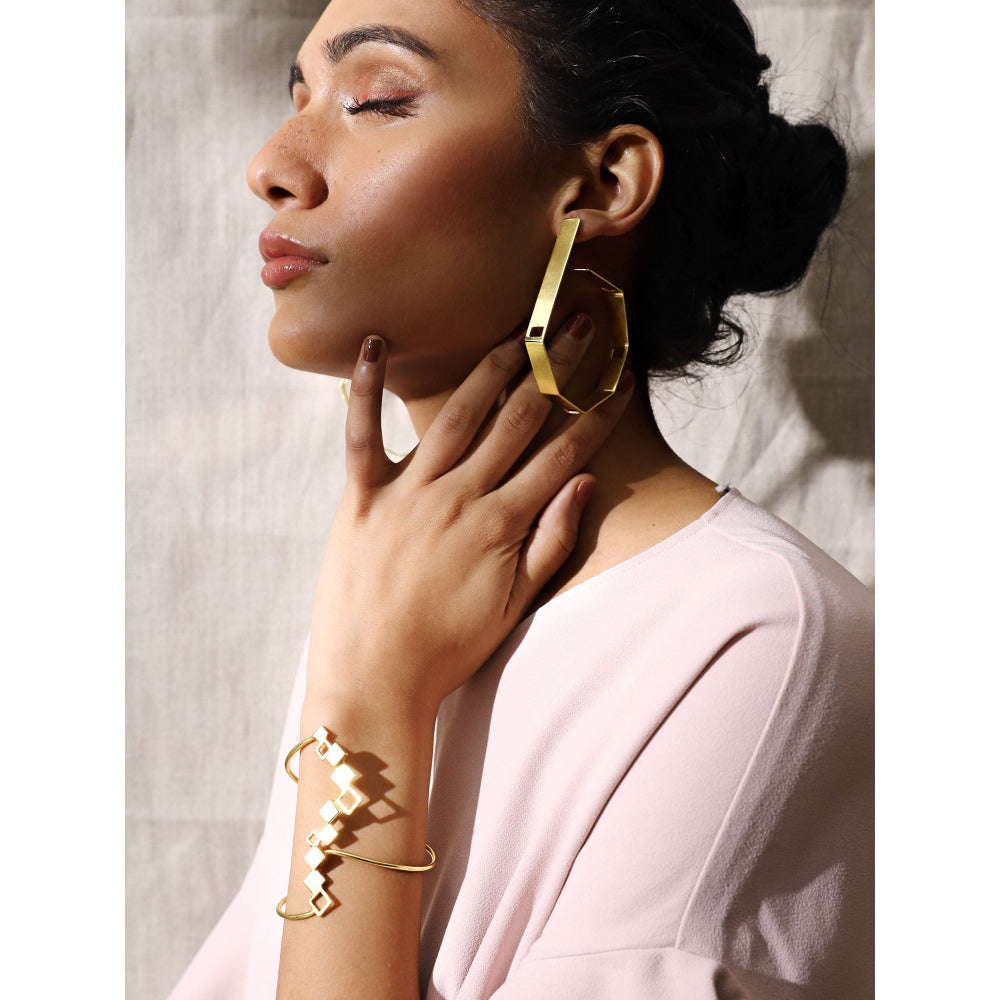 VARNIKA ARORA Aureate Golden Hoops