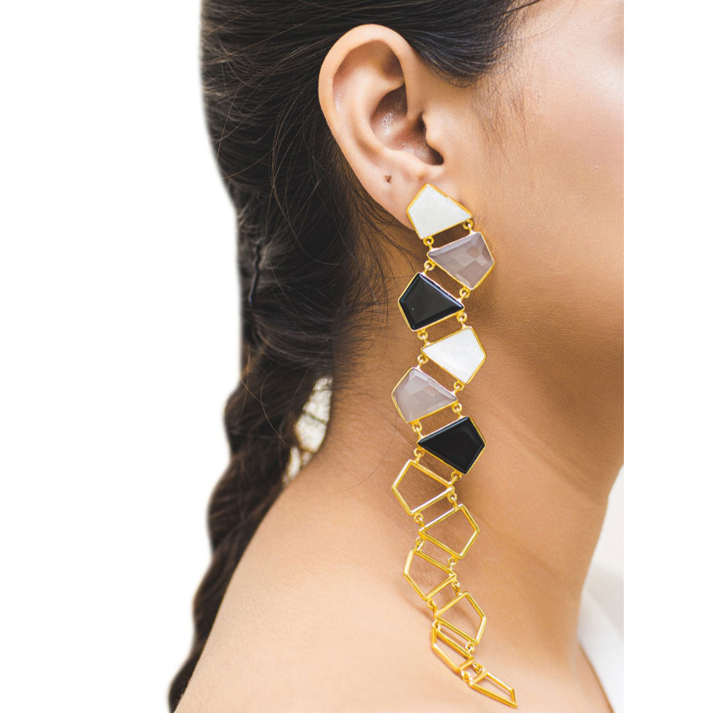 VARNIKA ARORA Aureate Golden Earrings