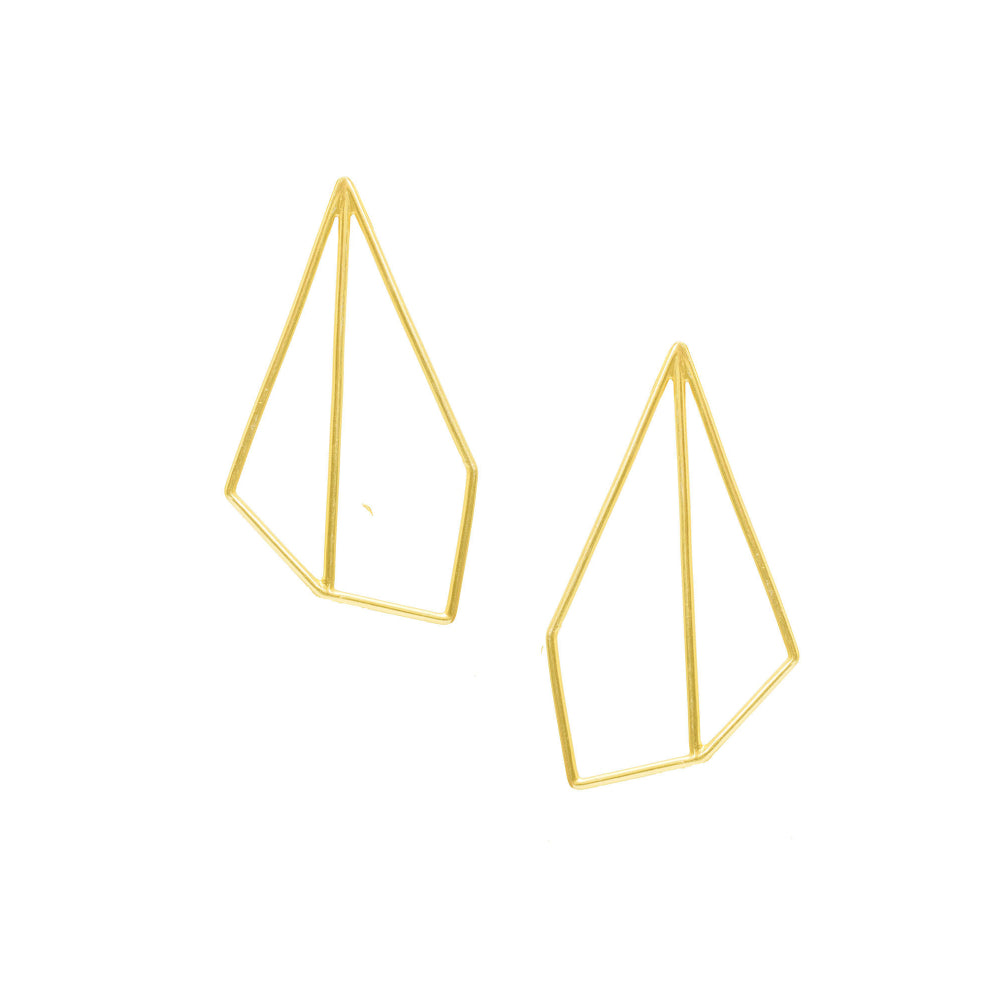VARNIKA ARORA Basal Golden Earrings