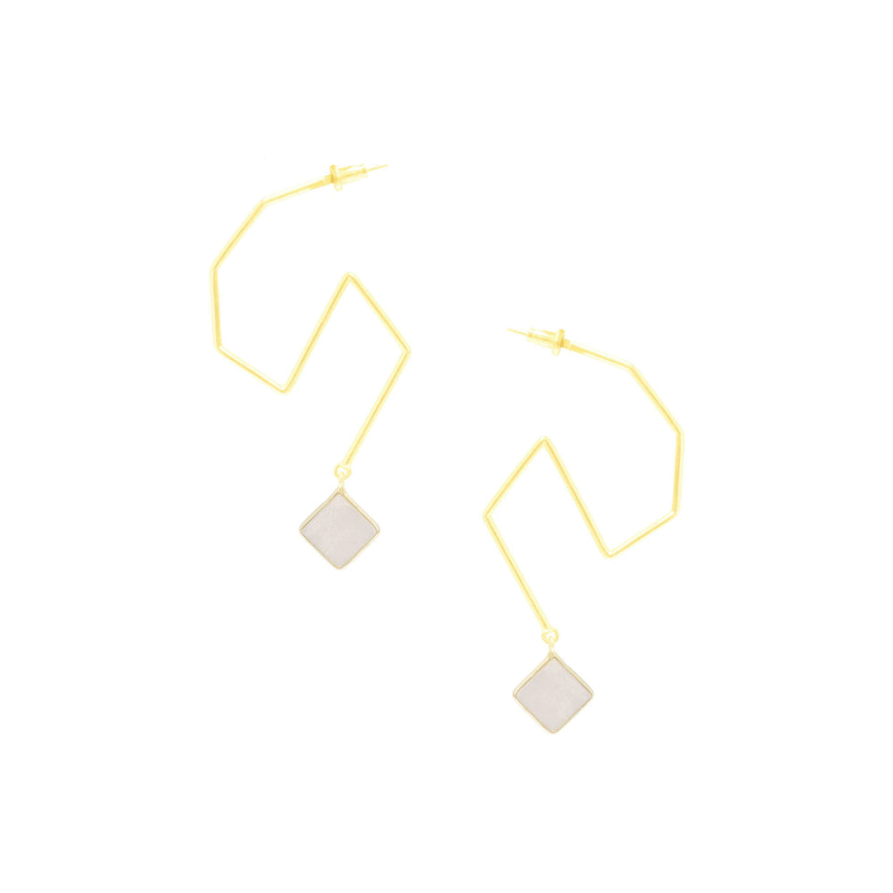 VARNIKA ARORA Austere White Earrings