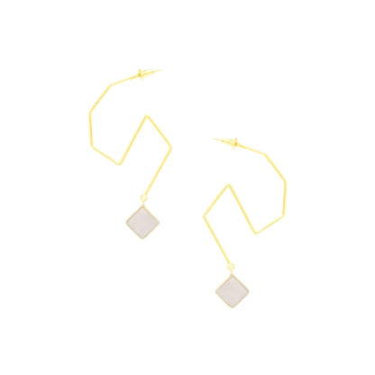 VARNIKA ARORA Austere White Earrings