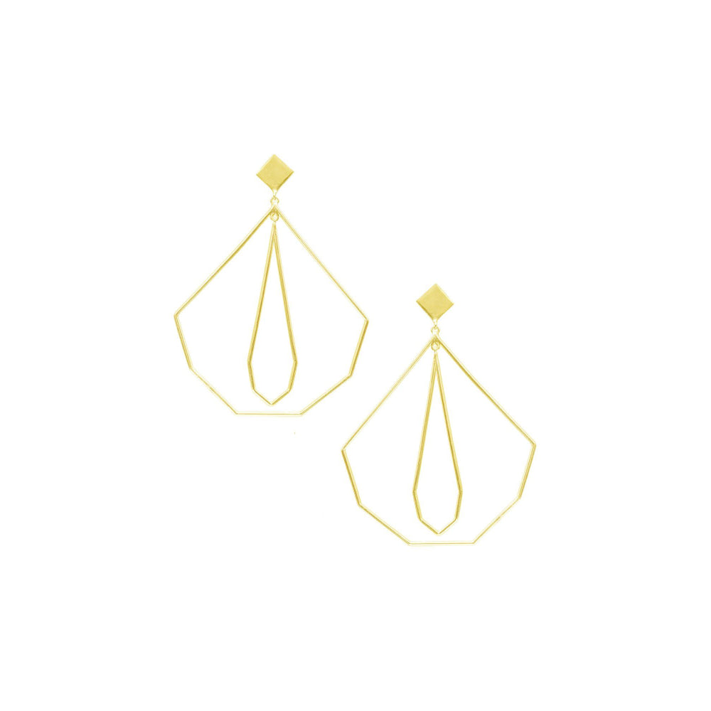 VARNIKA ARORA Lurch Golden Earrings