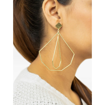 VARNIKA ARORA Lurch Golden Earrings