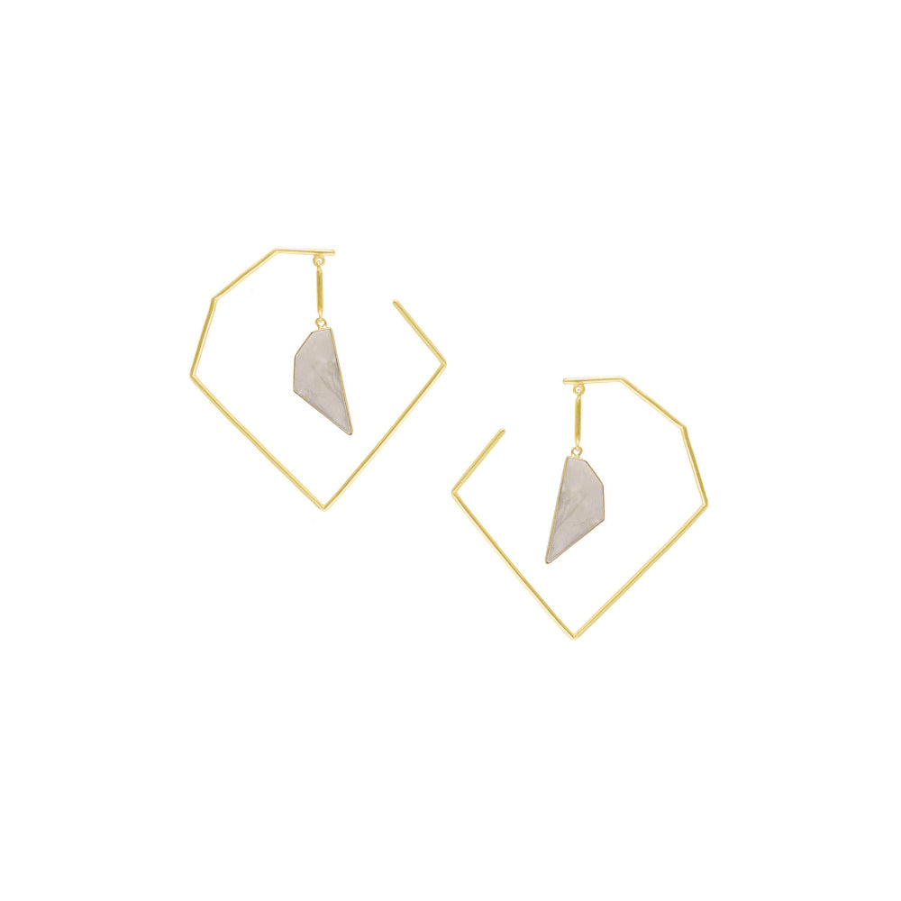 VARNIKA ARORA Lithe White Earrings