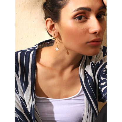 VARNIKA ARORA Whisp White Earrings