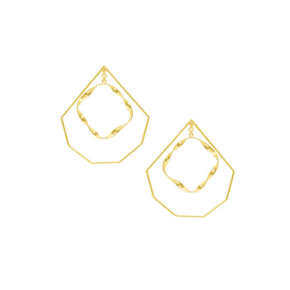 VARNIKA ARORA Sonsy Golden Earrings