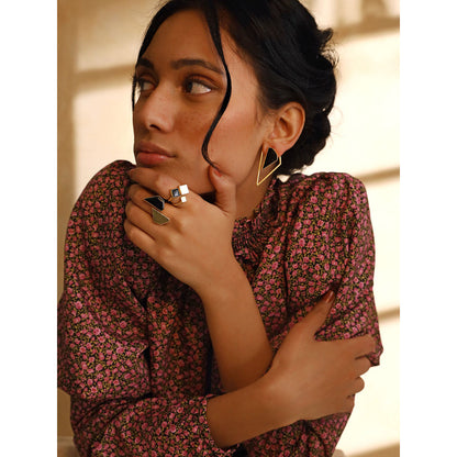 VARNIKA ARORA Suave Black Ring