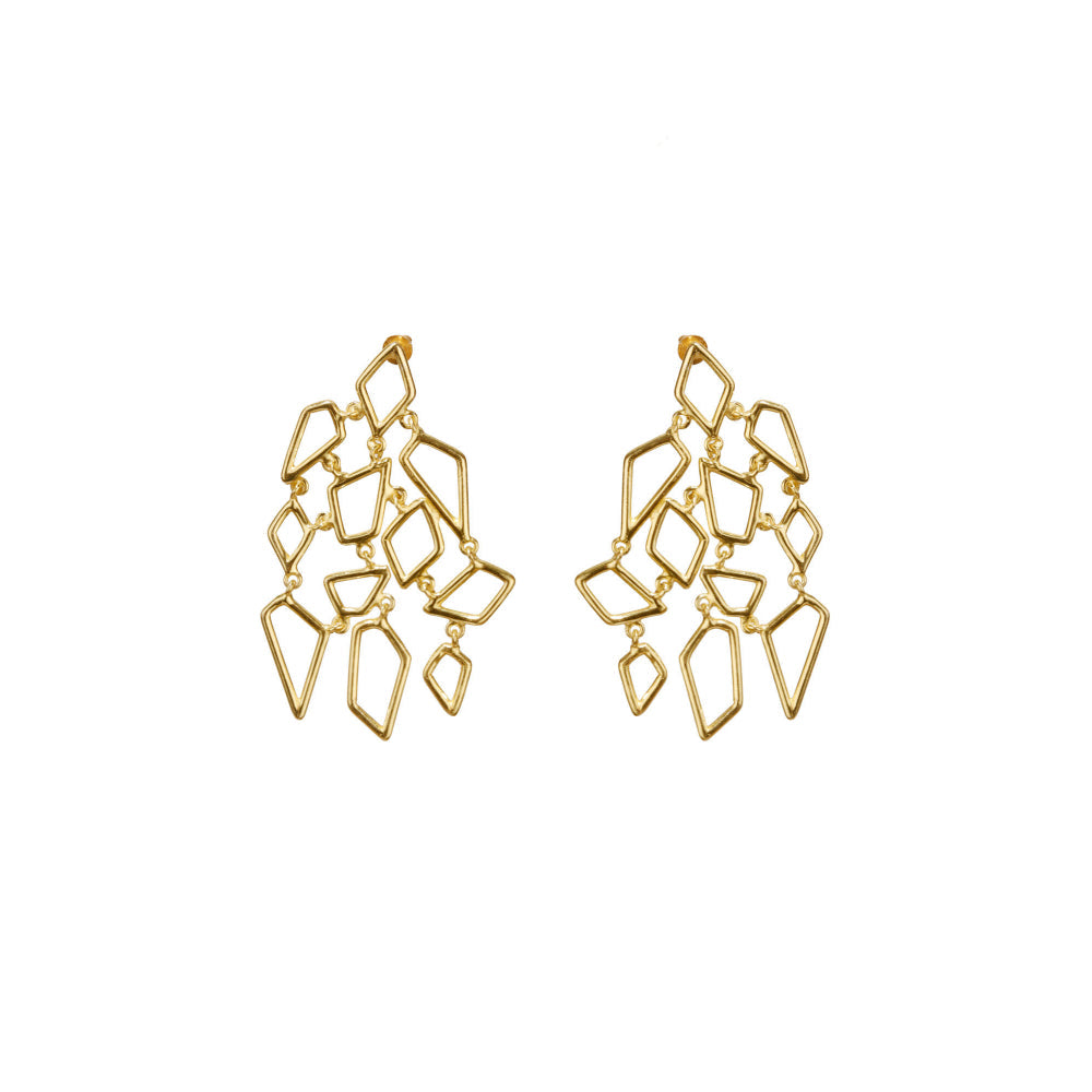 VARNIKA ARORA Bestrew Golden Earrings