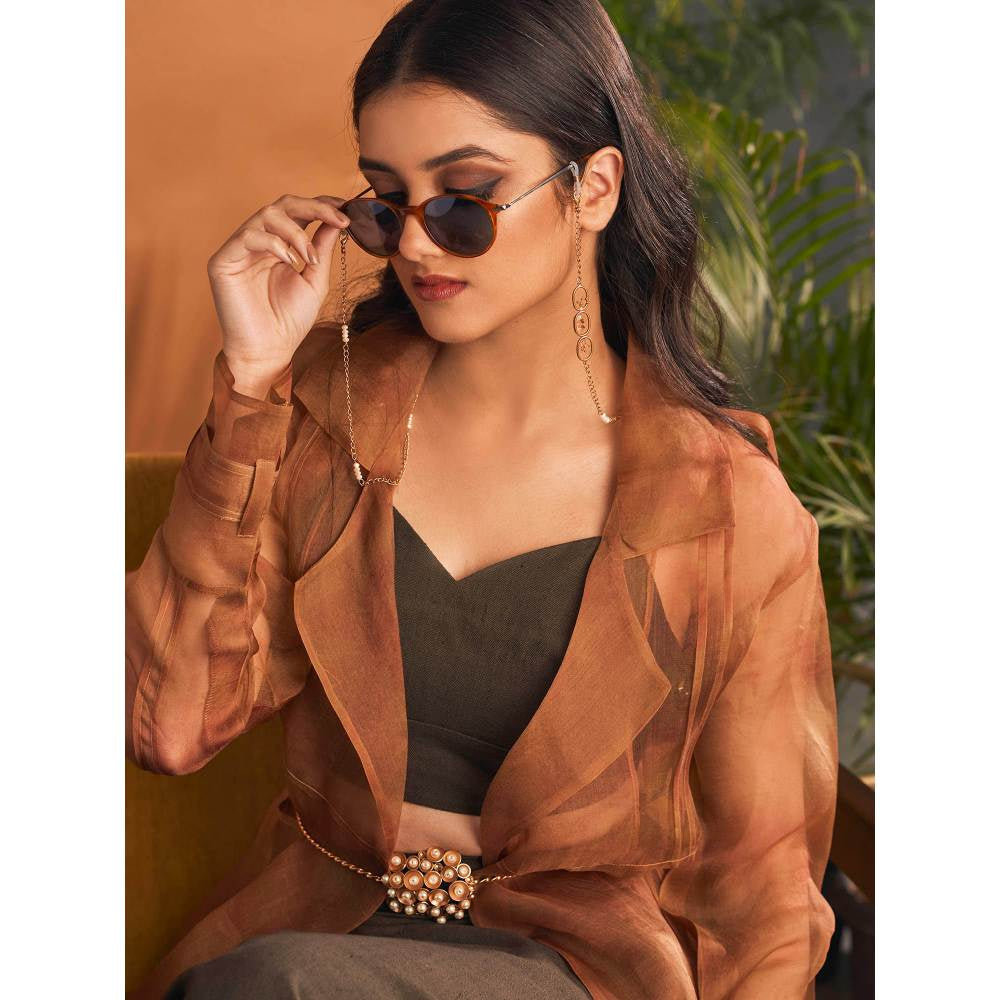 Suhani Pittie Dewdrops Belt With Pearls