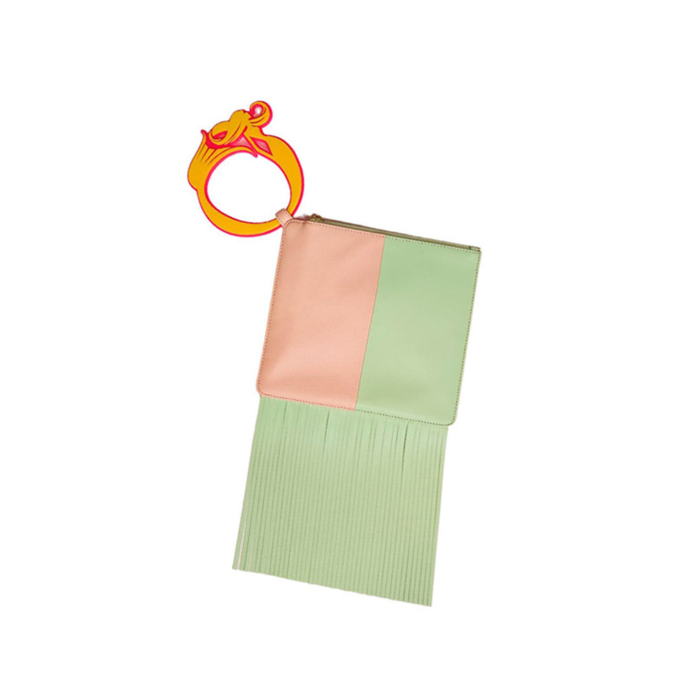 Oceana Clutches Pink Square Wristlet Bag