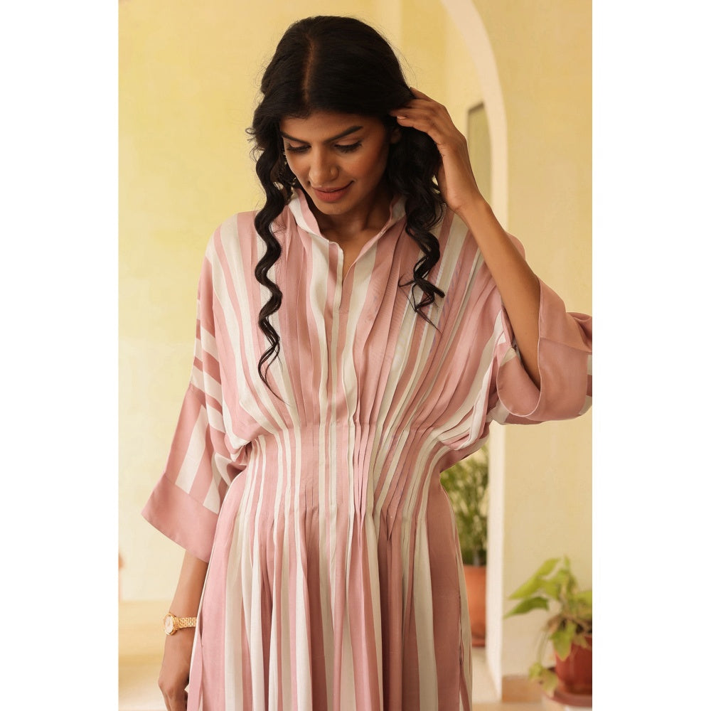 October Jaipur Deby Striped Long Dress