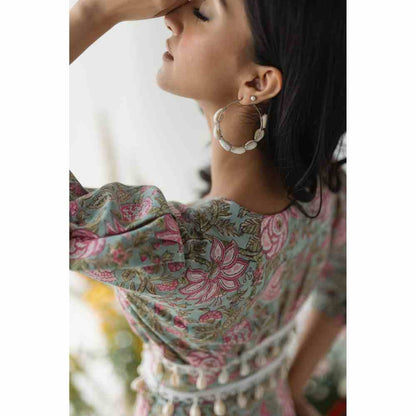 Old Marigold Diaz Corset Grey Dress