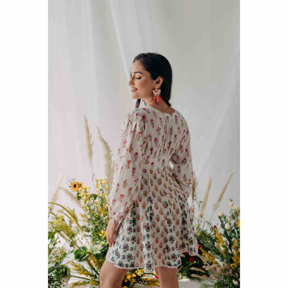 Old Marigold Pearl Corset Dress