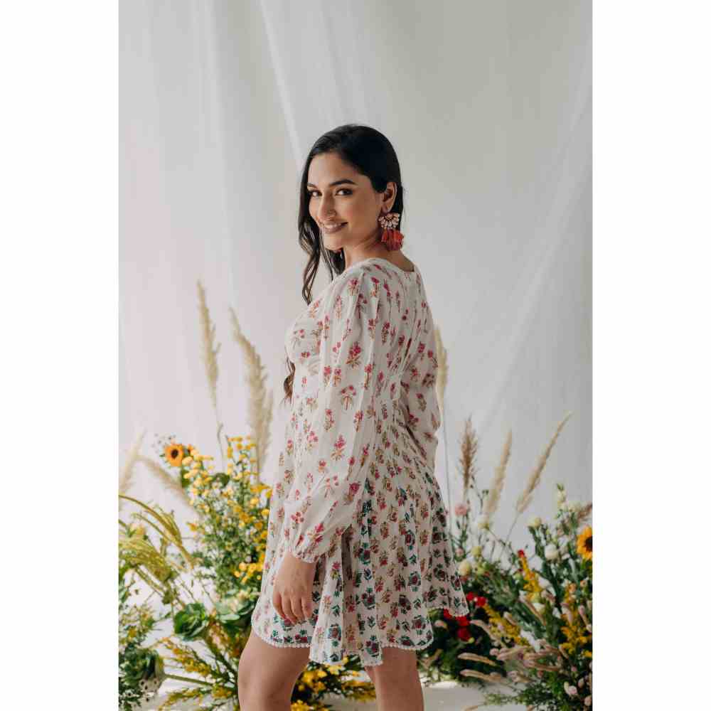 Old Marigold Pearl Corset Dress