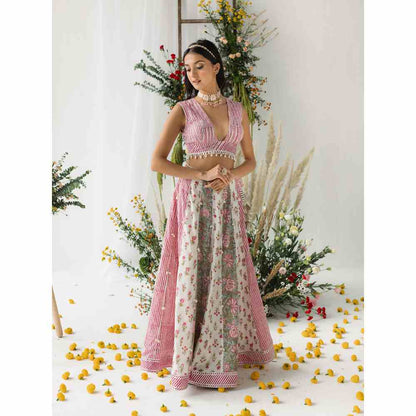 Old Marigold Chameli Lehenga Set (Set of 3)