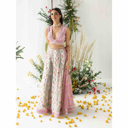 Old Marigold Chameli Lehenga Set (Set of 3)