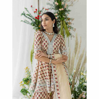 Old Marigold Daffodil Gharara (Set of 3)