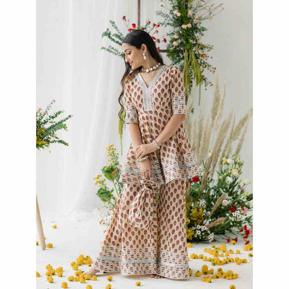 Old Marigold Daffodil Gharara (Set of 3)