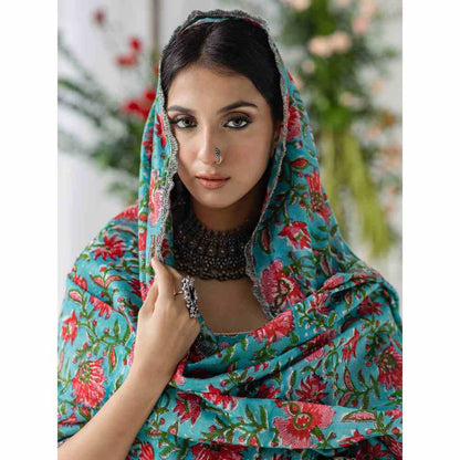 Old Marigold Dahlia Lehenga Set (Set of 3)