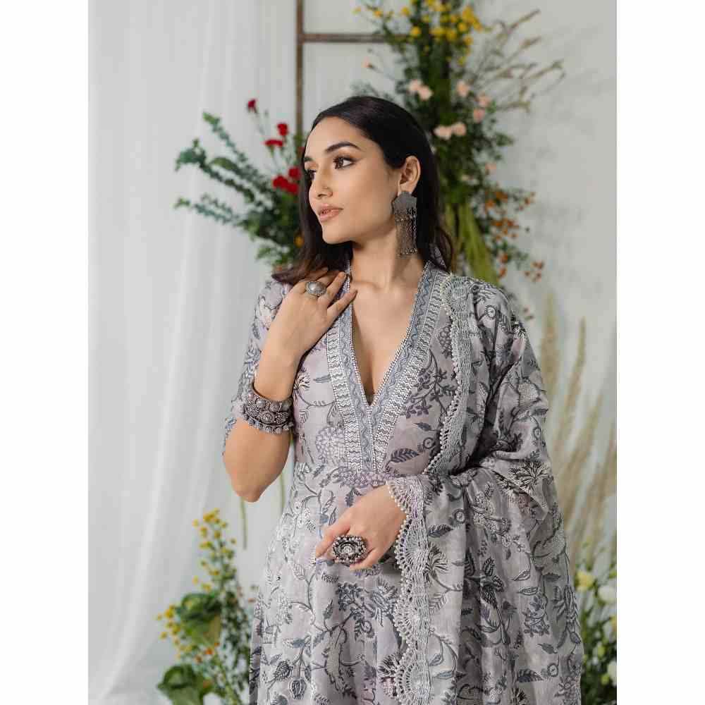 Old Marigold Daisy Anarkali (Set of 3)