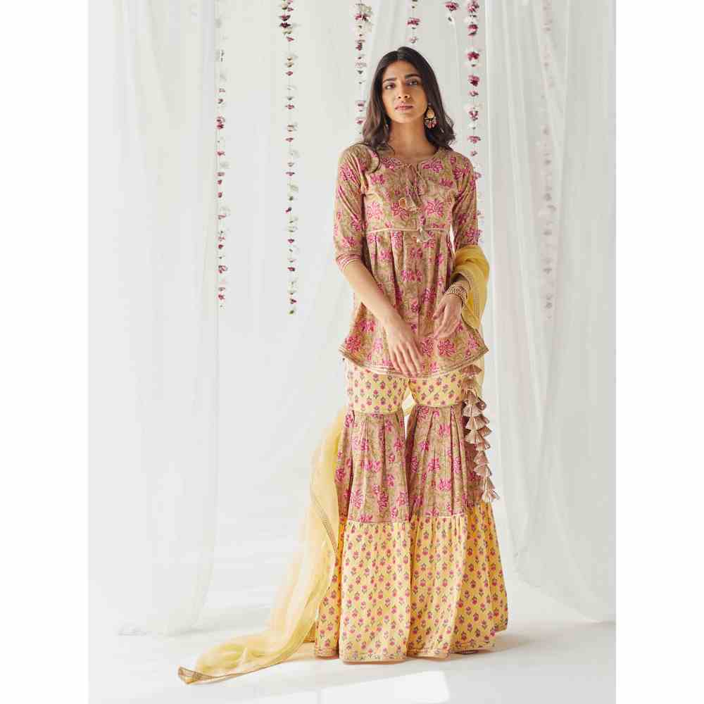 Old Marigold Gauhar Gharara (Set of 3)