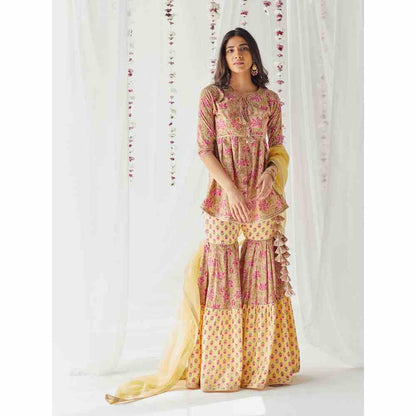 Old Marigold Gauhar Gharara (Set of 3)