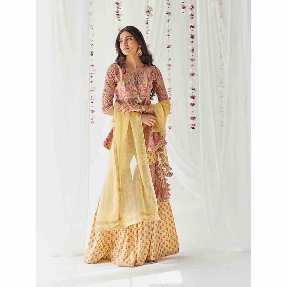 Old Marigold Gauhar Gharara (Set of 3)