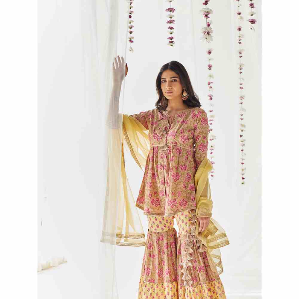 Old Marigold Gauhar Gharara (Set of 3)