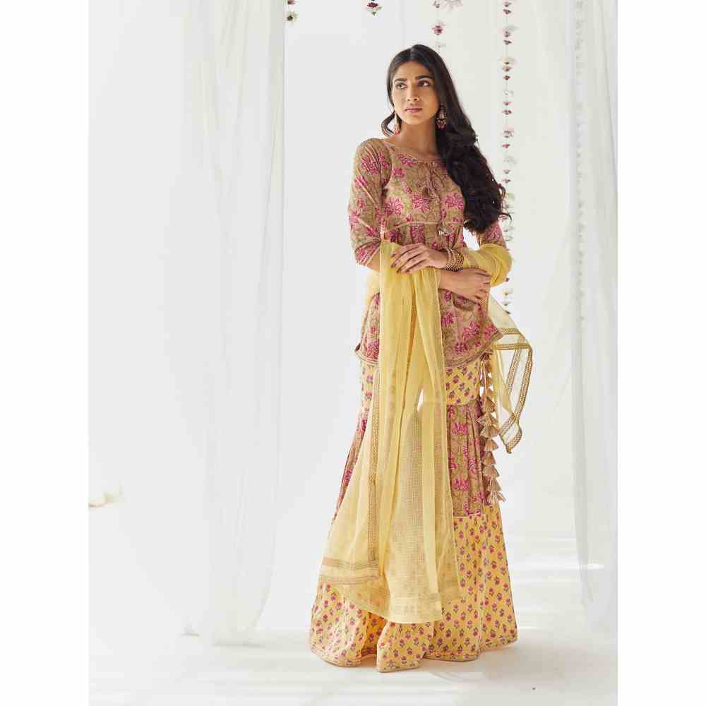 Old Marigold Gauhar Gharara (Set of 3)
