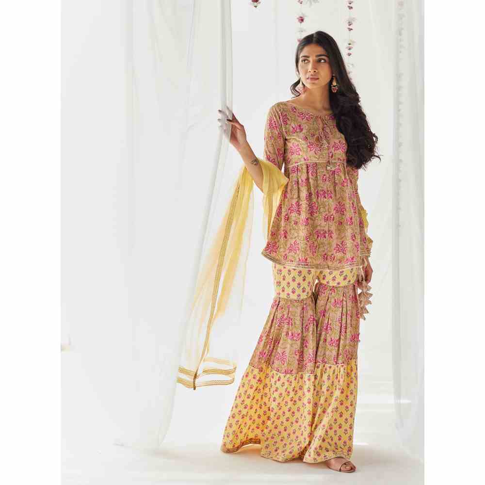 Old Marigold Gauhar Gharara (Set of 3)