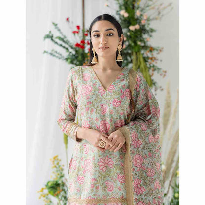 Old Marigold Jasmine Gharara (Set of 3)