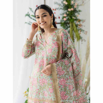 Old Marigold Jasmine Gharara (Set of 3)