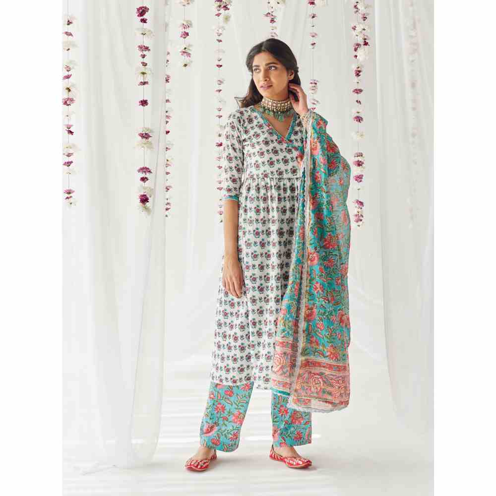 Old Marigold Zainab Kurta (Set of 3)