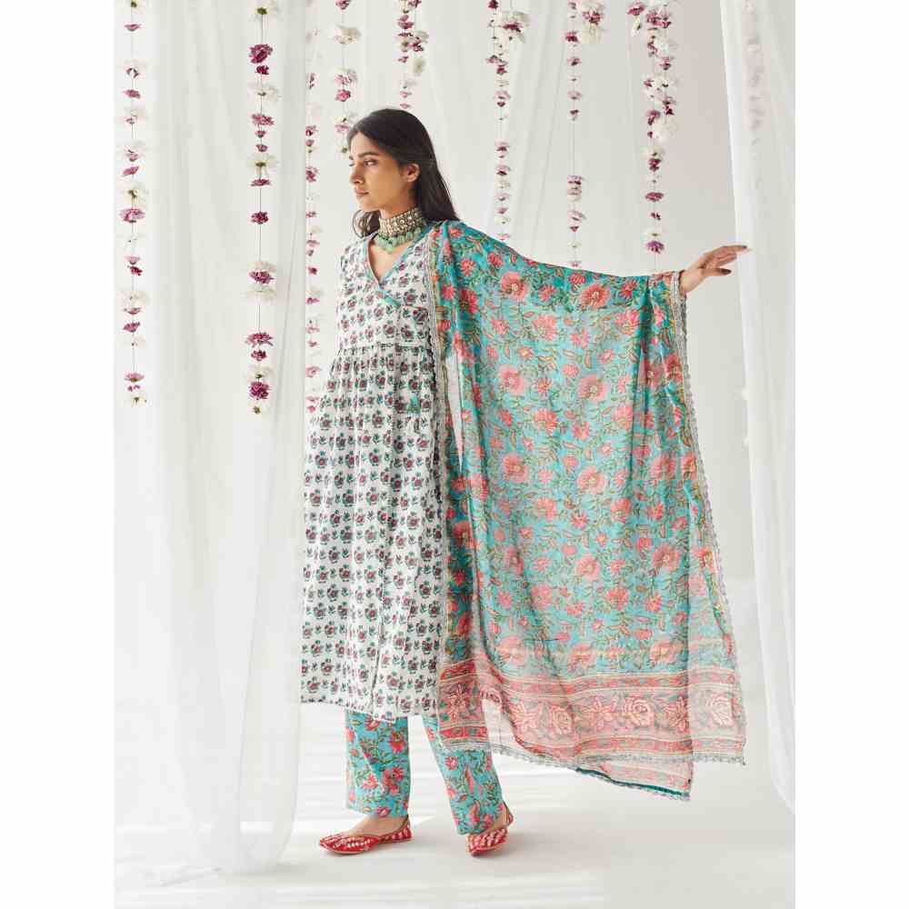 Old Marigold Zainab Kurta (Set of 3)