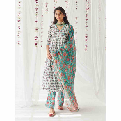 Old Marigold Zainab Kurta (Set of 3)