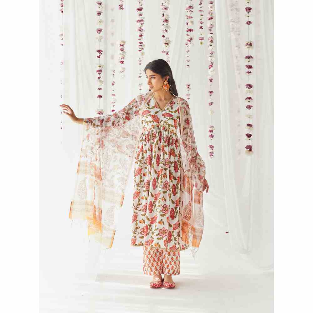 Old Marigold Zarra Kurta (Set of 3)