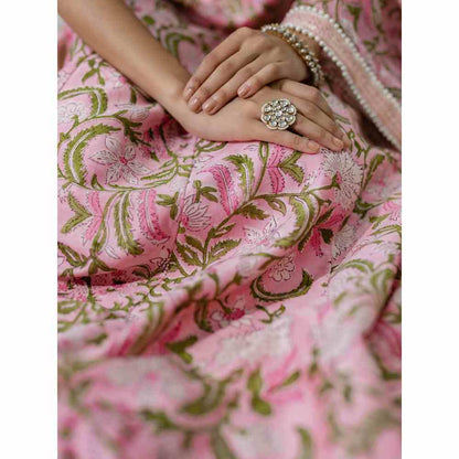 Old Marigold Hyacinth Anarkali (Set of 3)